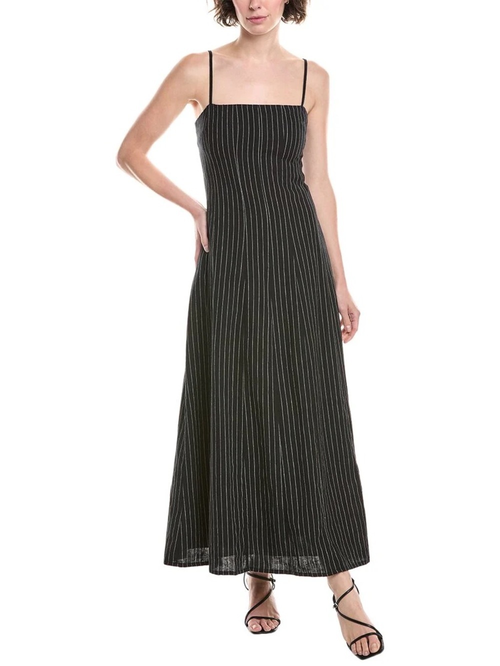 Rag & Bone Bianca Striped Linen-Blend Maxi Dress Size 00